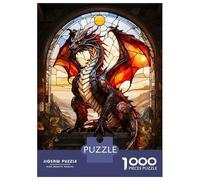 Puzzle Da 1000 Pezzi Per Adulti Glowing Dragon Stain Puzzle Per Adulti Giochi Rilassanti Difficile Difficile Regali Unici Per Compleanno E Natale 52x38cm/1000pcs
