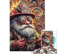 Puzzle da 1000 pezzi per adulti Gnomi Guardiani Puzzle per adolescenti Vacanza a casa Passatempo Lista dei desideri con Babbo Natale compleanno e altri compleanni 38x52cm
