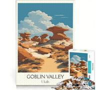 Puzzle da 1000 pezzi per adulti, Goblin Valley Art, gioco rompicapo, decorazione per la casa, compleanno e Natale 50x75cm