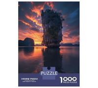Puzzle Da 1000 Pezzi Per Adulti Golden Hour Bond Island Puzzle Gioco Rompicapo Regalo Per Donne Difficile E Stimolante 38x26cm/1000pcs