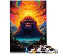 Puzzle da 1000 pezzi per adulti Golden Monkey Puzzle - Gioco impegnativo 26 x 38 cm antistress vacanza a casa tempo
