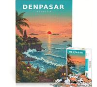 Puzzle da 1000 pezzi per adulti Golden Sunset Over Bali Island | Una sfida difficile: giocattoli per la decorazione della casa regali unici per compleanni e Natale. 75x50cm