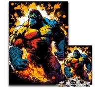 Puzzle da 1000 pezzi per adulti Gorilla Puzzle impegnativi Regalo perfetto per la festa della mamma, compleanni, Natale 26X38CM/10,23x14,96 pollici