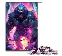 Puzzle da 1000 pezzi per adulti Gorilla Ultimate Power rompicapo regalo di Natale e compleanno 75x50 cm