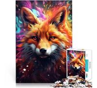 Puzzle da 1000 pezzi per adulti Graffiti astratti di Fox Art Sfida di gioco educativo giocattolo con poster abbinato e foglio di quiz 52x38cm