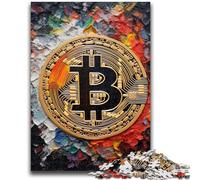 Puzzle da 1000 pezzi per adulti Graffiti Bitcoin Aiuta il cervello a esercitare Giocattoli avvincenti per coltivare la pazienza Collezione di artisti, Belle arti 26x38cm
