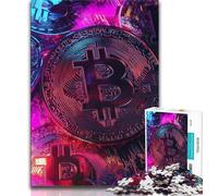 Puzzle da 1000 pezzi per adulti Graffiti Bitcoin Puzzle da 1000 pezzi per adolescenti e adulti ideale come regalo per tutta la famiglia dai 14 anni in su (50x75cm)