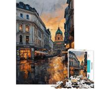 Puzzle da 1000 pezzi per adulti Gran Via Nightlife Puzzle Giocattolo Decorazione da parete Un'opera d'arte Ideale come regalo per tutta la famiglia (Dimensioni 38x26cm)