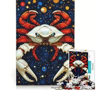 Puzzle da 1000 pezzi per adulti Granchio nello spazio, arte digitale, gioco pratico, assemblaggio di modelli, compleanno e altre occasioni 50x75cm