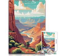 Puzzle da 1000 pezzi per adulti Grand Canyon, giocattolo, gioco intellettuale, regalo di compleanno, dimensioni 38x52cm