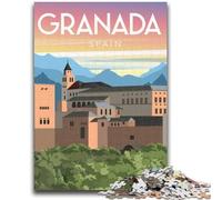 Puzzle da 1000 pezzi per adulti Granda Spagna 1000 pezzi per adolescenti, giochi di attività per famiglie stimolanti, giocattolo fai da te per decorazioni murali per la casa, regali (50x75cm)