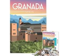 Puzzle da 1000 pezzi per adulti Granda Spagna gioco educativo sfida rilassante divertente e con idee regalo spiritose (dimensioni 75x50cm)