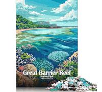 Puzzle da 1000 pezzi per adulti Grande barriera corallina, Australia, puzzle per adulti, puzzle di carta, il miglior regalo per amici e familiari, 38x26 cm/1000 pezzi