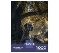 Puzzle Da 1000 Pezzi Per Adulti Great Dane Under A Tree Puzzle Per Adulti Gioco Rompicapo Vacanza A Casa Passatempo Interazione Genitore-figlio 38x26cm/1000pcs
