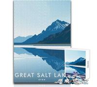 Puzzle da 1000 pezzi per adulti Great Salt Lake Utah Gioco educativo Regalo di compleanno per compleanni Dimensioni 38x26cm