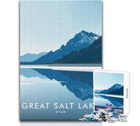 Puzzle da 1000 pezzi per adulti Great Salt Lake Utah, gioco stimolante, giocattoli, regali per donne, ottimo regalo, dimensioni 50x75cm