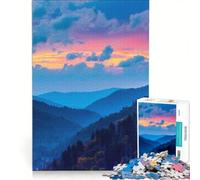 Puzzle da 1000 pezzi per adulti, Great Smoky Mountains, gioco educativo, difficile e stimolante, gioco unico e avvincente 50x75cm