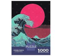 Puzzle Da 1000 Pezzi Per Adulti Great Wave, Red Sun Puzzle Per Adulti Giochi Rilassanti Ma Divertenti E Umoristici Ottimo Regalo Per I Giocatori 38x26cm/1000pcs