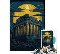 Puzzle da 1000 pezzi per adulti Grecia Atene viaggio arte puzzle giochi per famiglie vacanza a casa passatempo offerta regalo per tutta la famiglia (dimensioni 38x52cm)