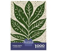 Puzzle Da 1000 Pezzi Per Adulti Green Big Leaf And Dots Puzzle Per Adulti Giochi Rilassanti Regali Per Donne Divertimento A Casa Attività, 38x26cm/1000pcs