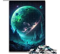 Puzzle da 1000 pezzi per adulti, Green Planet Jigsaw, realizzato in cartone, interazione familiare e sfida mentale, sfida di attività per famiglie, 1000 pezzi(26x38cm)
