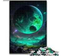 Puzzle da 1000 pezzi per adulti, Green Planet Jigsaw, realizzato in cartone, interazione familiare e sfida mentale, sfida di attività per famiglie, 1000 pezzi(26x38cm)