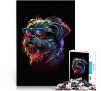 Puzzle da 1000 pezzi per adulti Grifone di Bruxelles Difficile da completare ma divertente e umoristico Giocattoli per la decorazione della casa 38x26cm