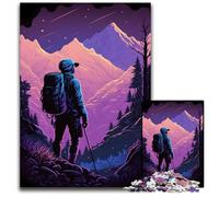 Puzzle da 1000 pezzi per adulti "Guarda l'orizzonte", puzzle in legno per attività in famiglia, decorazioni fai da te per la casa, regalo di Natale, 50x75cm/19,68x29,52 pollici