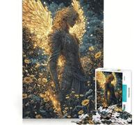 Puzzle da 1000 pezzi per adulti: Guerriero angelico al chiaro di luna, gioco impossibile, sfida difficile, per rafforzare l'amore tra le coppie 38x52cm