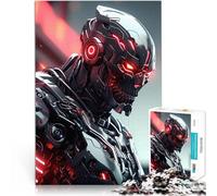 Puzzle da 1000 pezzi per adulti Guerriero cyborg oscuro Antistress Vacanza in patria Uccidere il tempo Collezione di artisti, Belle arti 38x26cm