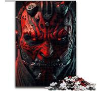 Puzzle da 1000 pezzi per adulti, Guerriero Malvagio Rosso, in legno, perfetto come decorazione fai da te o regalo di compleanno, 50x75cm, rompicapo stimolante, giocattolo rilassante per adolescenti
