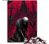 Puzzle da 1000 pezzi per adulti, Guerriero misterioso, antistress, sfida difficile, regali di Babbo Natale segreto per età 14 anni in su dimensioni 26x38cm