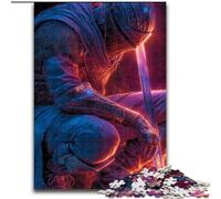 Puzzle da 1000 pezzi per adulti, Guerriero misterioso, giocattolo educativo intellettuale decomprimente, regalo di compleanno, regali (dimensioni 50x75cm)