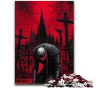 Puzzle da 1000 pezzi per adulti, guerriero misterioso, puzzle per adolescenti, sfida di intelligenza cerebrale, giocattoli avvincenti per la decorazione della casa (75x50cm)