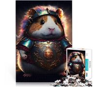 Puzzle da 1000 pezzi per adulti Guerriero porcellino d'India carino Divertimento in famiglia offerte come regali per tutta la famiglia 75x50cm