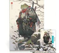 Puzzle da 1000 pezzi per adulti, Guerriero Rana Edo, gioco educativo, allena la mente e la mano, migliora l'amore tra le coppie 38x26cm