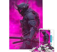 Puzzle da 1000 pezzi per adulti Guerriero Samurai Cyberpunk nella Nebbia Rosa Sfida educativa per divertimento e relax in famiglia adatto a partire dai 14 anni (50x75cm)