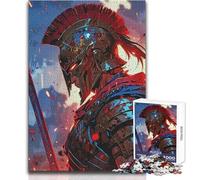 Puzzle da 1000 pezzi per adulti Guerriero spartano Arte digitale Adatto alle coppie Gioco pratico Regali per donne e uomini (dimensioni 50x75cm)