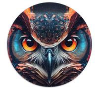Puzzle da 1000 pezzi per adulti, gufo, animale, puzzle impossibile per adulti, perfetto per adolescenti e collezionisti, ideale come decorazione per la casa e regalo da viaggio, 67,5x67,5 cm.