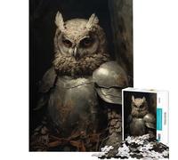 Puzzle da 1000 pezzi per adulti gufo cavaliere gioco per famiglie gioco educativo sfida giocattolo regalo di compleanno (dimensioni 38x52cm)