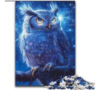 Puzzle da 1000 pezzi per adulti, gufo misterioso, rompicapo per decorazioni murali, regali unici per compleanno e Natale per bambini dai 14 anni (dimensioni 26x38cm)