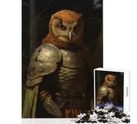 Puzzle da 1000 pezzi per adulti gufo oscuro cavaliere giocattolo decorazione da parete regali per donne e uomini giochi rilassanti riduzione dello stress interessante dimensioni 38x52cm