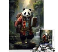 Puzzle da 1000 pezzi per adulti guida di viaggio giocattolo panda decorazione da parete ottimo regalo per giochi di famiglia migliora l'amore tra coppie dimensioni 38x52cm