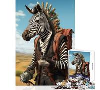 Puzzle da 1000 pezzi per adulti guida di viaggio giocattolo zebra decorazione da parete ottimo regalo per giochi di famiglia migliora l'amore tra coppie dimensioni 50x75cm