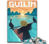 Puzzle da 1000 pezzi per adulti, Guilin, Cina, poster di viaggio da 1000 pezzi per adolescenti, rafforza l'amore tra coppie dai 14 anni in su (26x38cm)