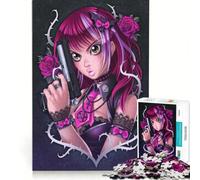 Puzzle da 1000 pezzi per adulti "Guns and Roses", gioco educativo, difficile, regalo di compleanno e originale 38x52cm