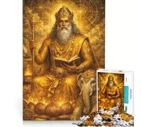 Puzzle da 1000 pezzi per adulti, Guru Brihaspati, giocattolo fai da te, passatempo ideale per le vacanze a casa, compleanni e altre occasioni 50x75cm