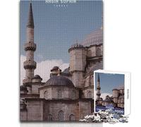 Puzzle da 1000 pezzi per adulti Hagia Sophia, gioco stimolante, giocattoli, regali per donne, ottimo regalo, dimensioni 38x26cm