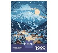 Puzzle Da 1000 Pezzi Per Adulti Hakuba Japan Winter Landscape Puzzle Per Adulti Gioco Pratico Regalo Di Compleanno Divertimento A Casa Attività, 38x26cm/1000pcs