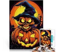 Puzzle da 1000 pezzi per adulti Halloween spettrale Giocattoli educativi per l'apprendimento Giochi per famiglie Migliorare la memoria 38x26cm